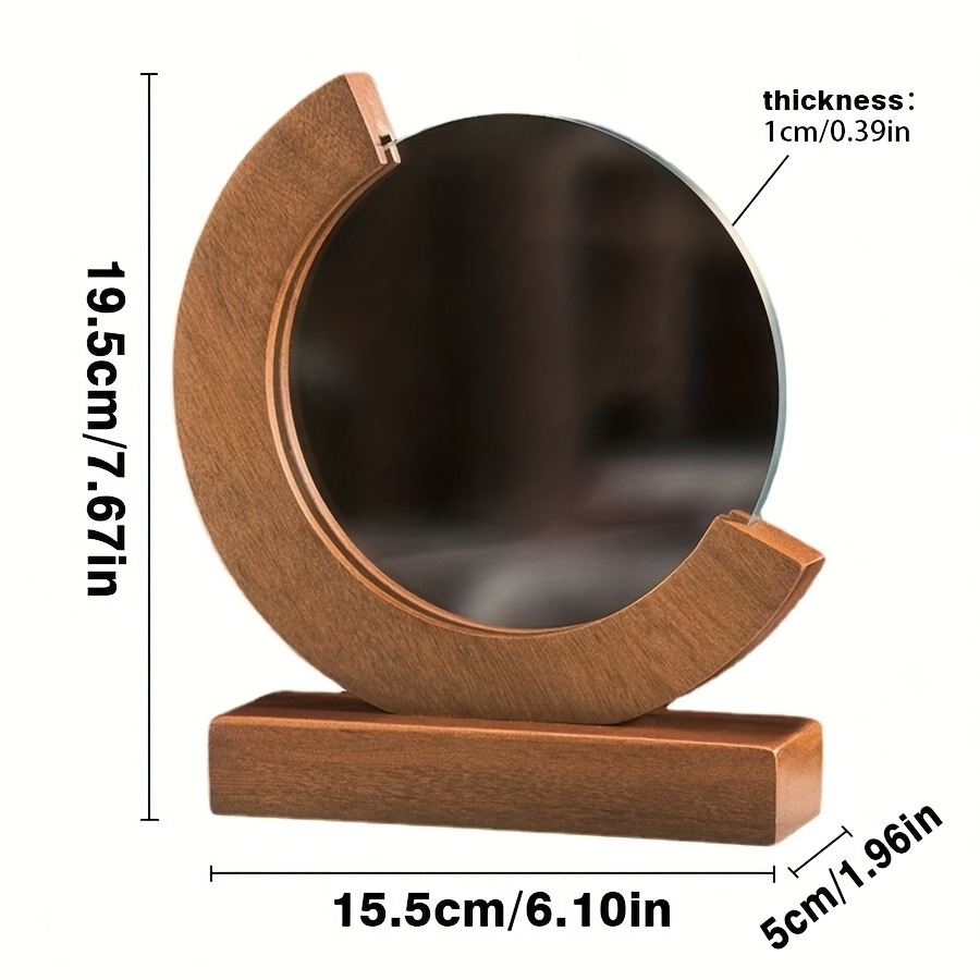 Custom Round Wood Crystal Trophy